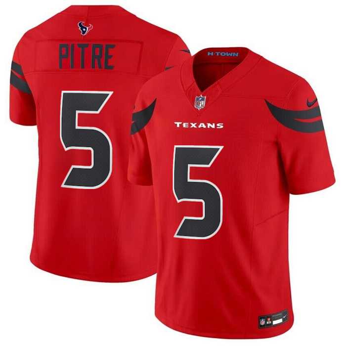 Men & Women & Youth Houston Texans 5 Jalen Pitre Red 2024 Alternate F.U.S.E Vapor Football Stitched Jersey->las vegas raiders->NFL Jersey